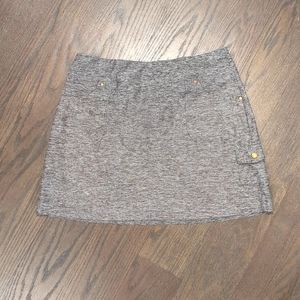 EUC Style & Co. Gray Heather Print Sport Skort with tons of pockets Size M